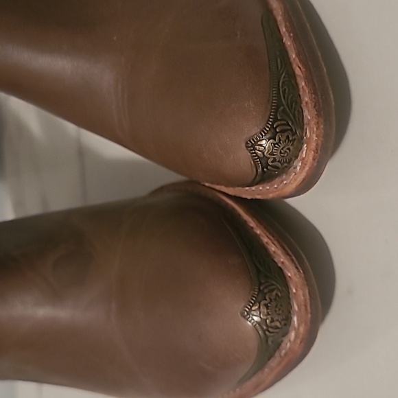 Jeffrey Campbell Cromwell Leather Ankle Boots Booties Sz 7.5 Brown Western Rodeo - Picture 6 of 16